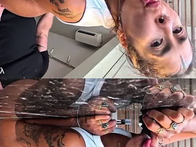 Tiny Brunette hair Lalin girl Coarse screw POV