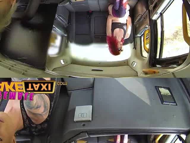 Female Fake Taxi Sexy redhead hitchhiker gets the raunchy ride of her life
