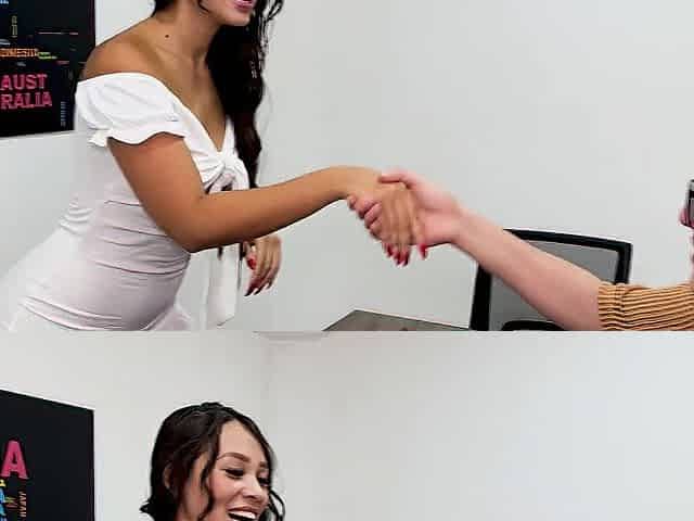 Follame y te doy trabajo!!! Latin chick Curvy se folla a su candidato en una entrevista - Daniela Andrea