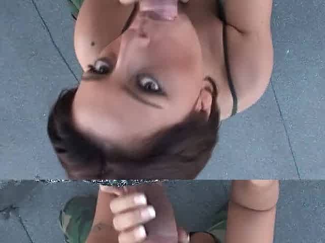 Hawt brunette hair butt screwed in POV