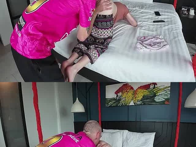 Fucked A Sexy Skinny Slut By The Window And Covered Her Pussy With My Massive Load