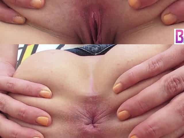 Mike Adriano's Large Jock Screwing Callie Calypso Anal opening