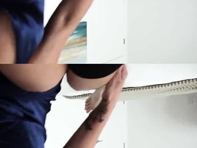 pov-style family humping with big tits cougar