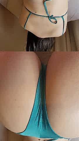 Short Hair Brunette hair getting Screwed From Behind after Beach