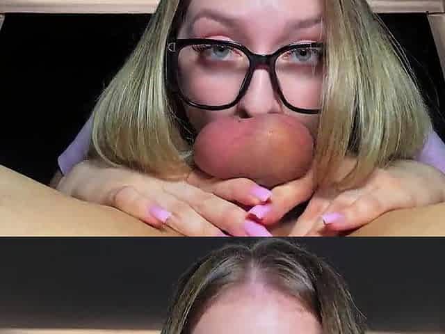 HUGE CUM LOAD DOWN HER THROAT