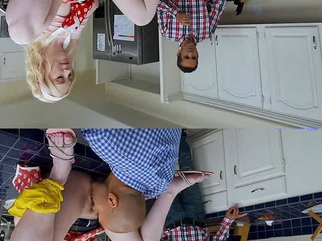 Stepdaughter replaces stepmom as family freeuse doll