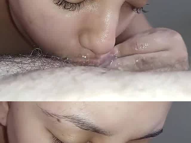 Licking Well Soaked With A Of Spit Thats How You Drool On The Dick Bitchings