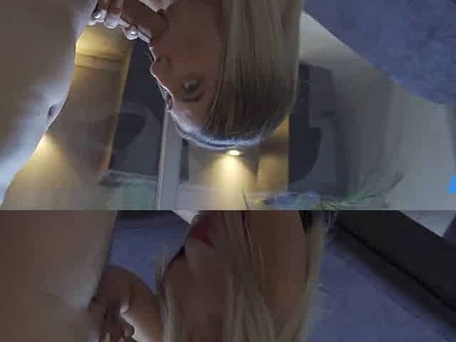 Hot blonde stepmom romps steppatron's daughter after party - steaming hard-core porn!