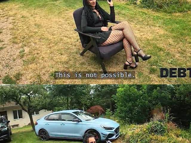 DEBT4k. Watched by having car sex. Hawt sex with Alexa Mouth