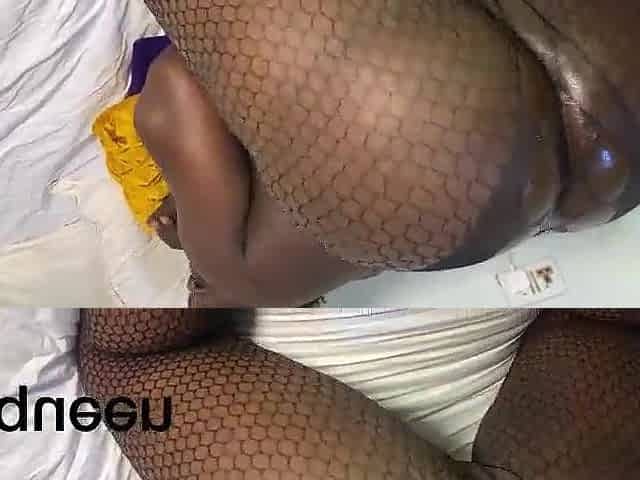 Bang my large booty Black step mama on her period