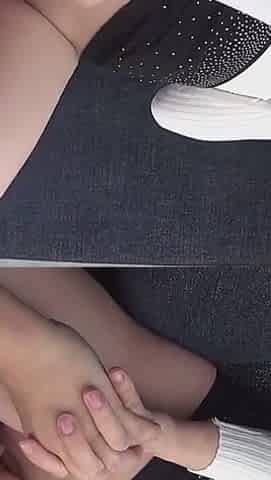 Hairless Toothy Girl Secretly Plays Sex Games with Strangers