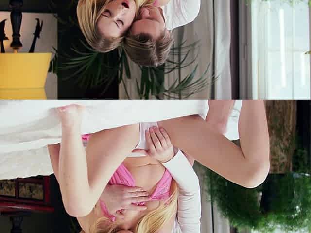 Blonde teen blowjob and fuck