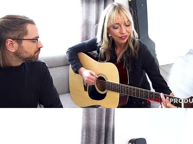 A Cute Tiny Chick is Nailed by her Guitare Teacher