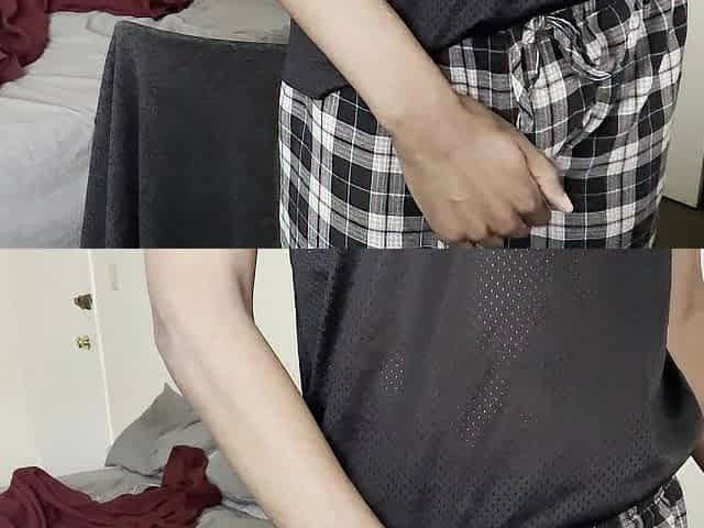 Stroking and cumming on webcam