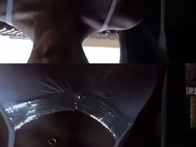 Blonde Amateur MILF Gives Blowjob in the Rain