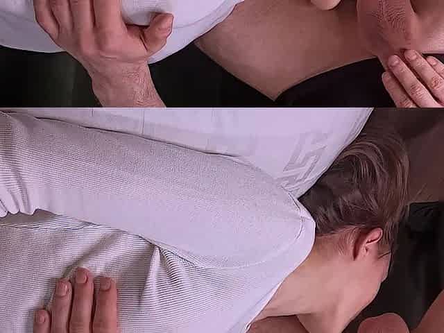 Drilled a hawt spy in the mouth coarse, throatpie