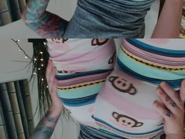 Goddess green eyed PJ's ass worship