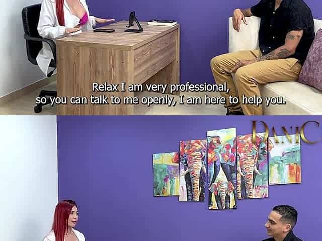SEXOLOGIST BANGS A PATIENT IN HER OFFICE WITH A TANTALY DOLL
