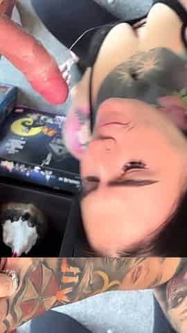 Great amateur video of Brunette POV oral sex