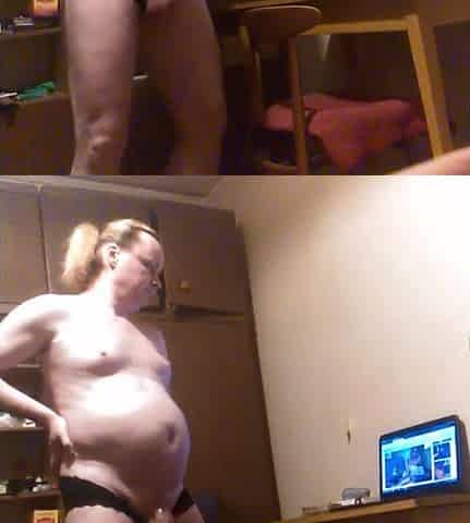 Air humping Loser-hands free masturbation