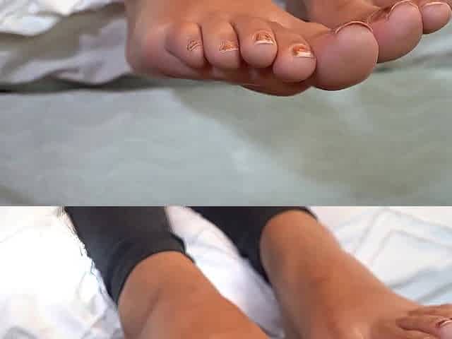Giggles' Sandy Feet
