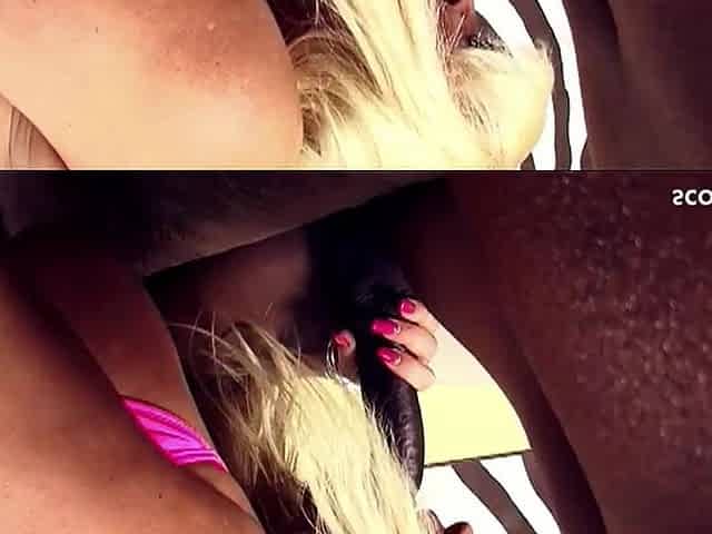 Massive Melons and Ass Older tempt Large Ebony Ramrod to Bang her Arsehole