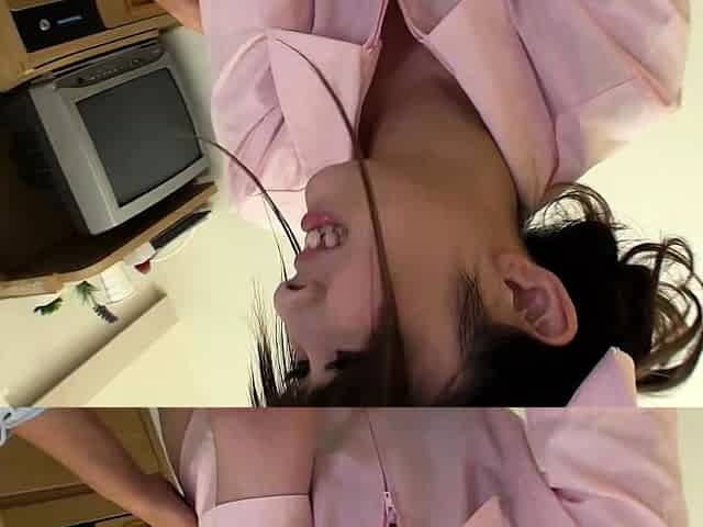 Japanese Nymphomaniac Nurse help her Patients with Blowjob
