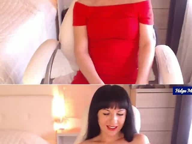 Enjoyable Little Titty Jessy Red Costume Disrobe & Tease