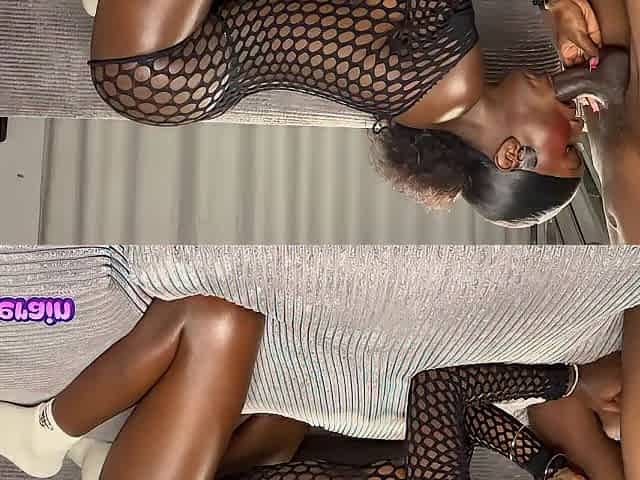 Creamy bang on cute chocolate Black
