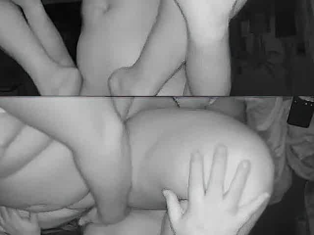 Security camera captures fat woman with her lover