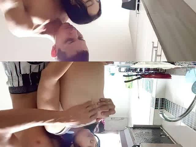 I Caught My Wife Washing Dishes And Sucked Her Lactating Bazookas
