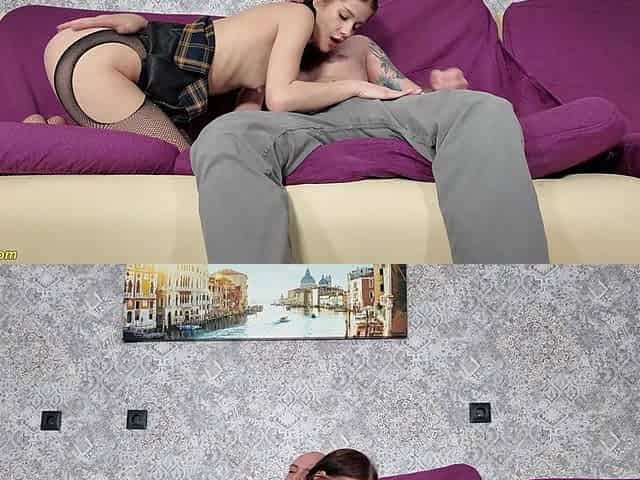 Real Cheating Girlfriend Gets Rough DP Banged