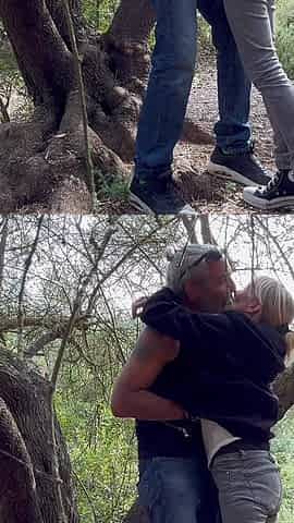 Hot Wife First Time Fucking Doggy in a Park