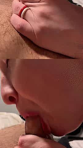 Hawt Hottie Sucks and Rides for Massive Spunk fountain on Tits