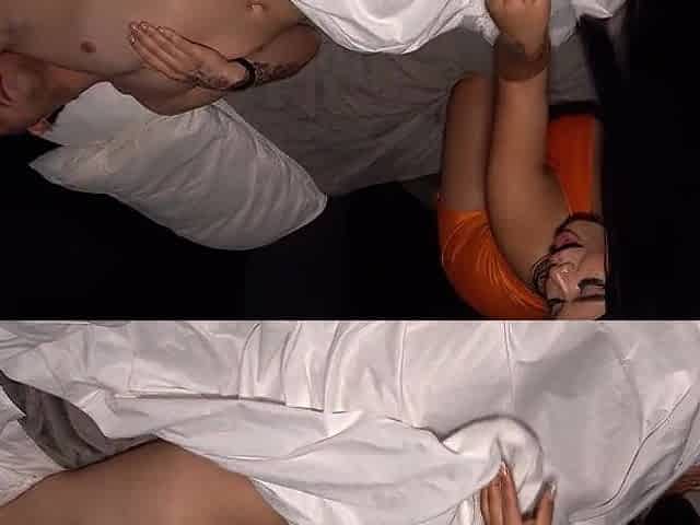 A breasty Peruvian woman sneaks into her cousin's room; that babe didn't wait him to have such a big shlong.