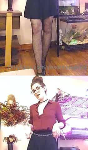 Small tit brunette amateur tugs on a big willie