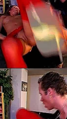 Blonde Gets Inseminated by an Army of Men - Bukkake Overload