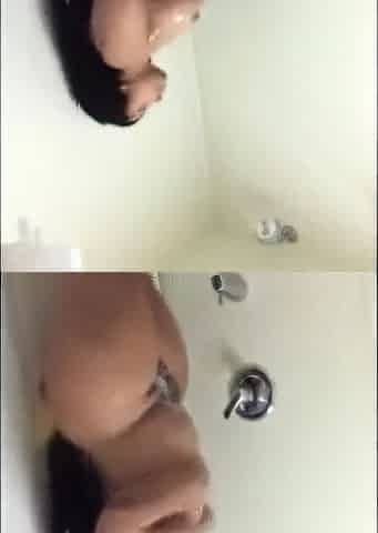 Shower Time with a Hairy Latina BBW