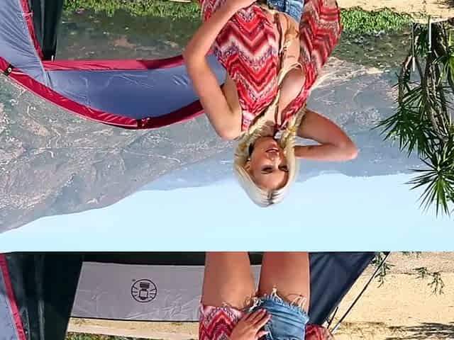 Sexy Blonde Teen And A Great Tease Gigi Allens Goes Solo In The Desert