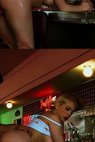 Michael Tips Skanky Waitress with His Dick and Stiffs Her Pussy