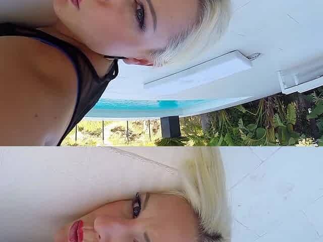 Horny blonde wife crystal fucked hardcore in pov