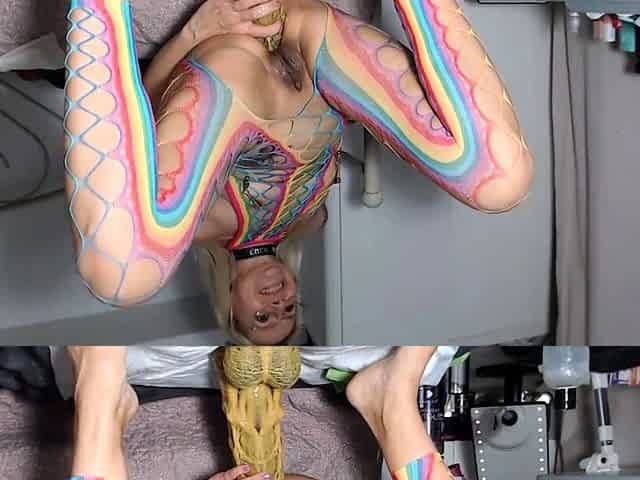 Nasty pee fetish youthful girl solo toys