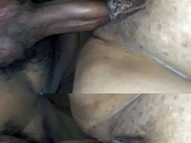 Fat Venezuelan mother-in-law enjoys a wang in her booty