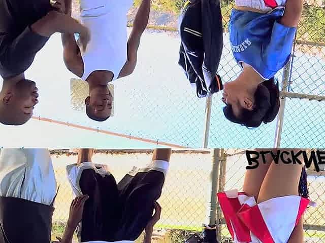 Interracial FMM Three-some With A Cheerleader