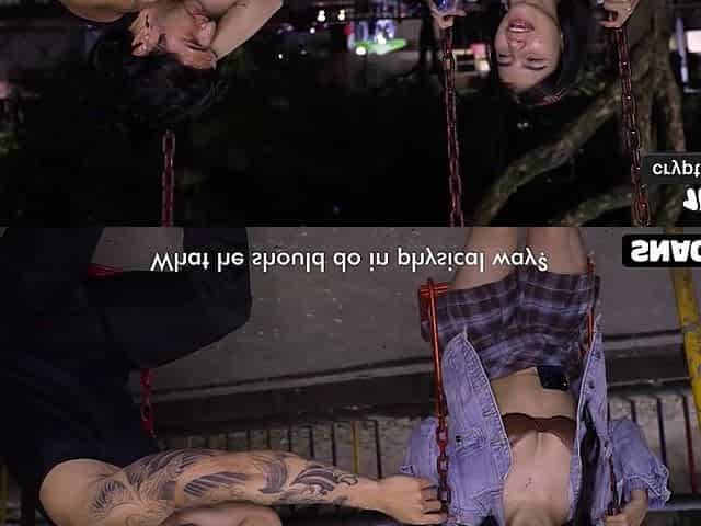 This babe Was Shy But Curious - Playground Interview Turns Into All-Night Anal