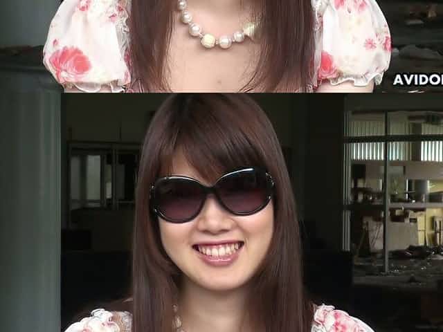 This Japanese chick loves wearing sunglasses and she is one nasty exhibitionist