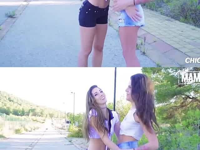 Clea Gaultier & Verona Sky Lick And Finger Every Other In Public - MAMACITAZ