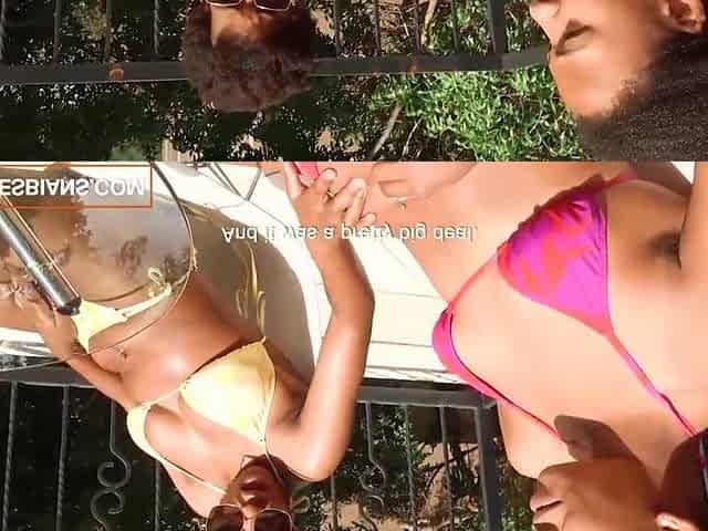 Real Large Titties Ebony Sweethearts Rubbing Juicy Snatch Wild Bang Beauty On Cutie
