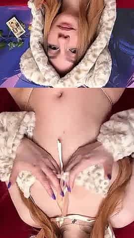 Cat Girl Shows Her Capabilities and Sweet Pussy