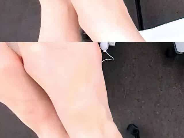 GREAT GILF Feet in your face NO SOUND